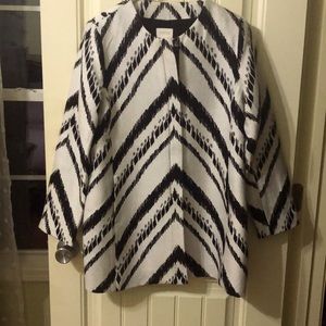 Chico’s Black and White Jacket 0